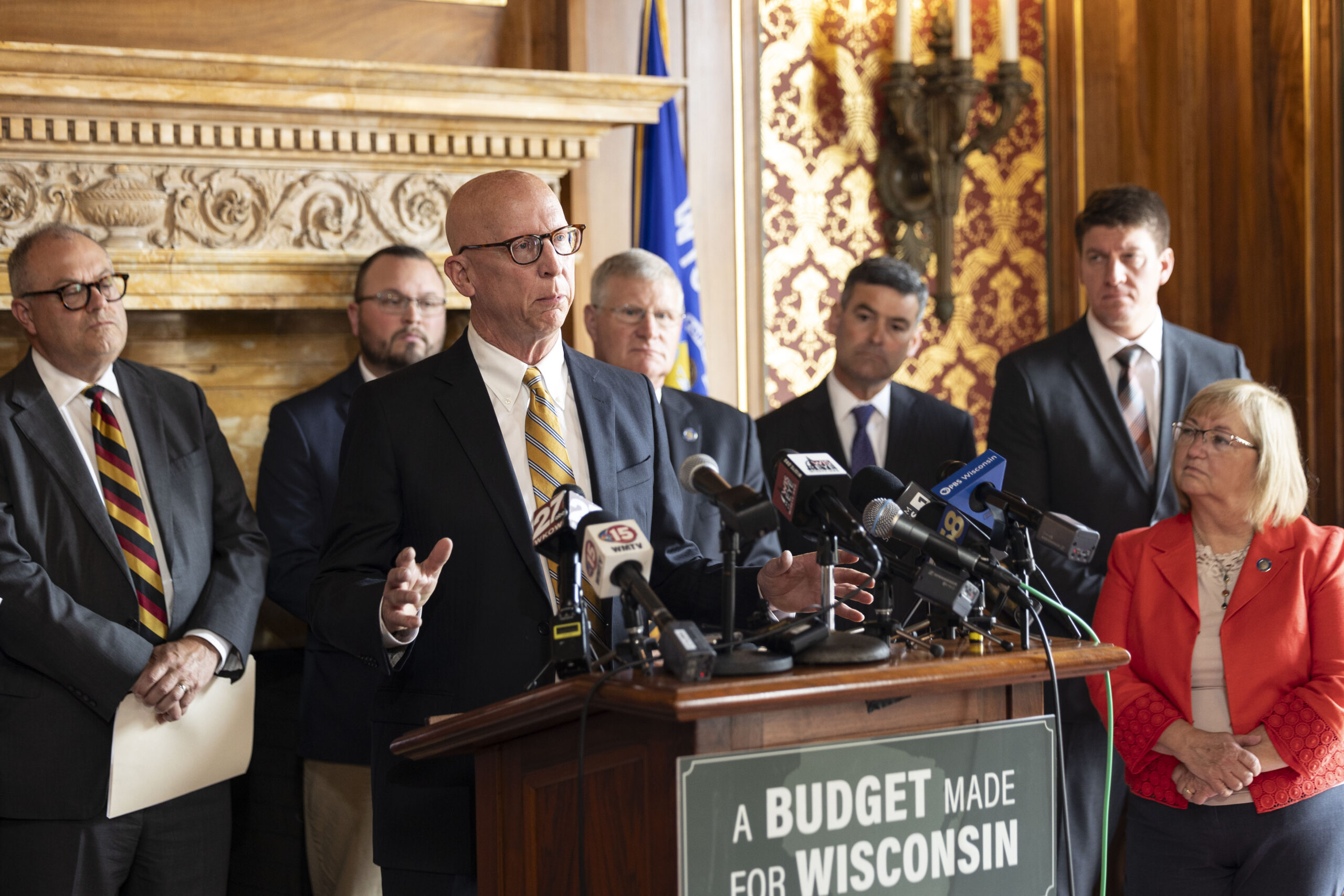 Pre JFC press conference  Thursday, June 22,2023
Photo By Joe Koshollek Wisconsin State Legislature.